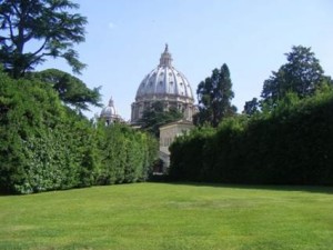 Roma, i giaardini vaticani